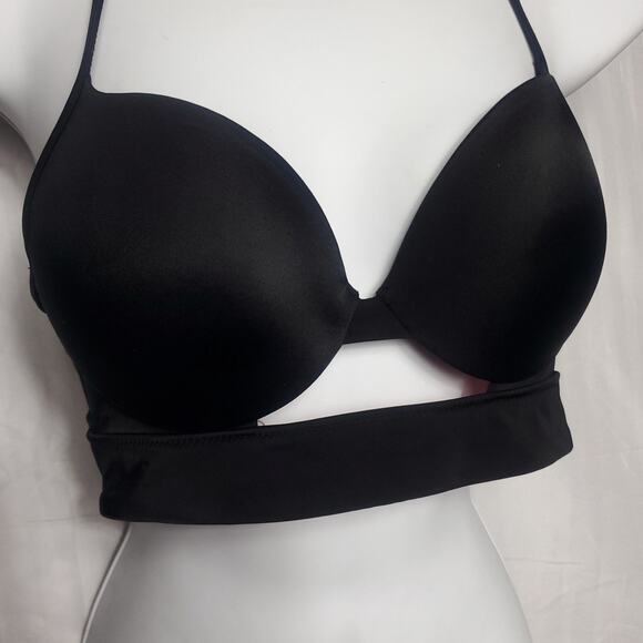 PINK Victoria's Secret Lace Bra / Swimsuit Top in Black - Picture 2 of 4